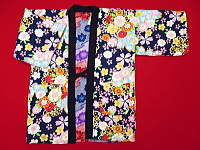 アンティーク和柄!綿入れ袢纏 桜尽くし